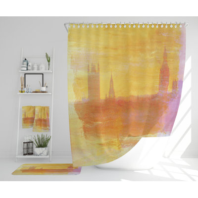 Necati Polyester Shower Curtain Set