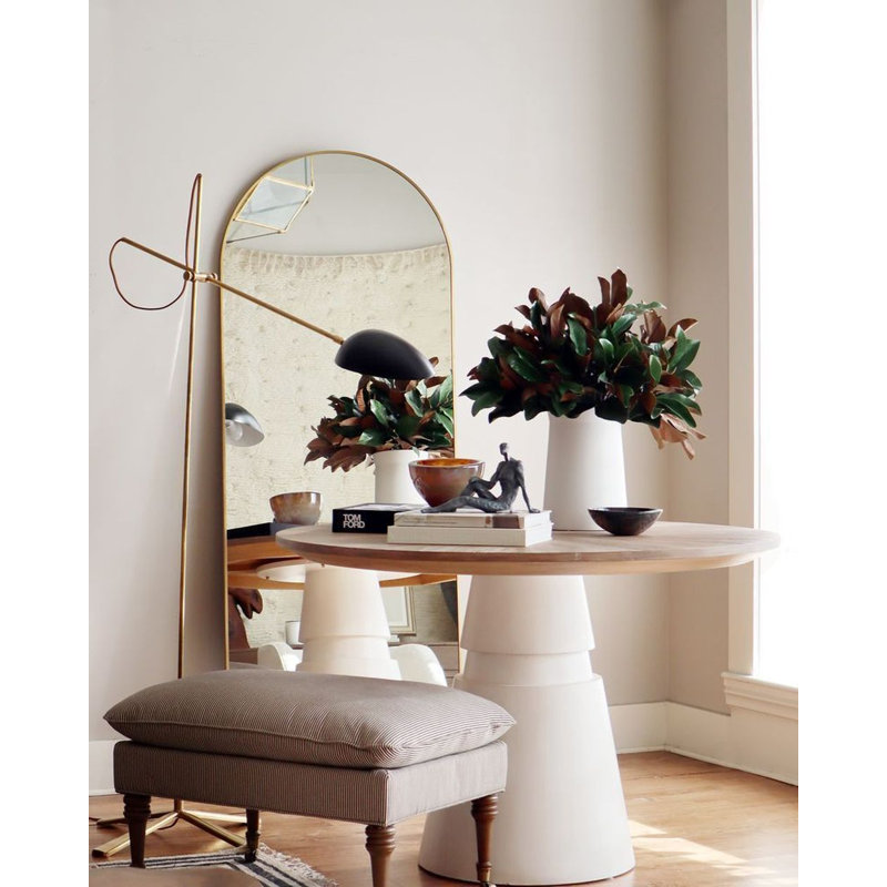 Norwich Arch Brass Mirror