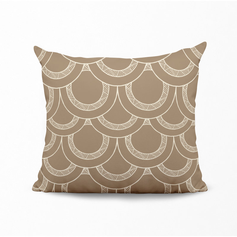 Housse et insert de coussin décoratif en polyester, Beige, L 15 po x H 15 po