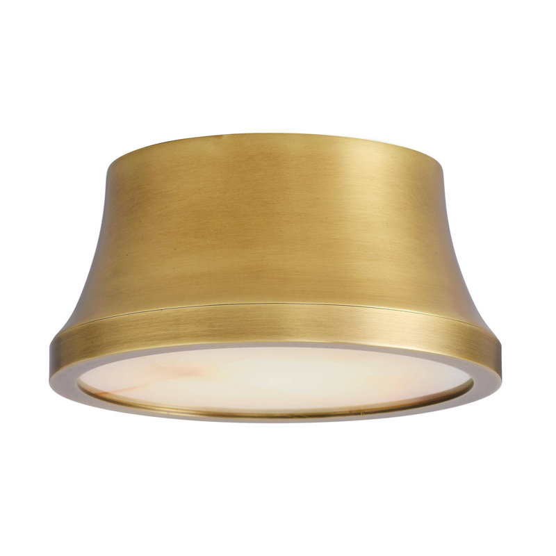 Louisa 1 - Light LED Flush Mount, Antique Brass