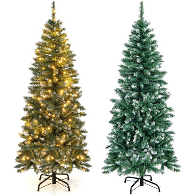 Lighted Artificial Pine Christmas Tree
