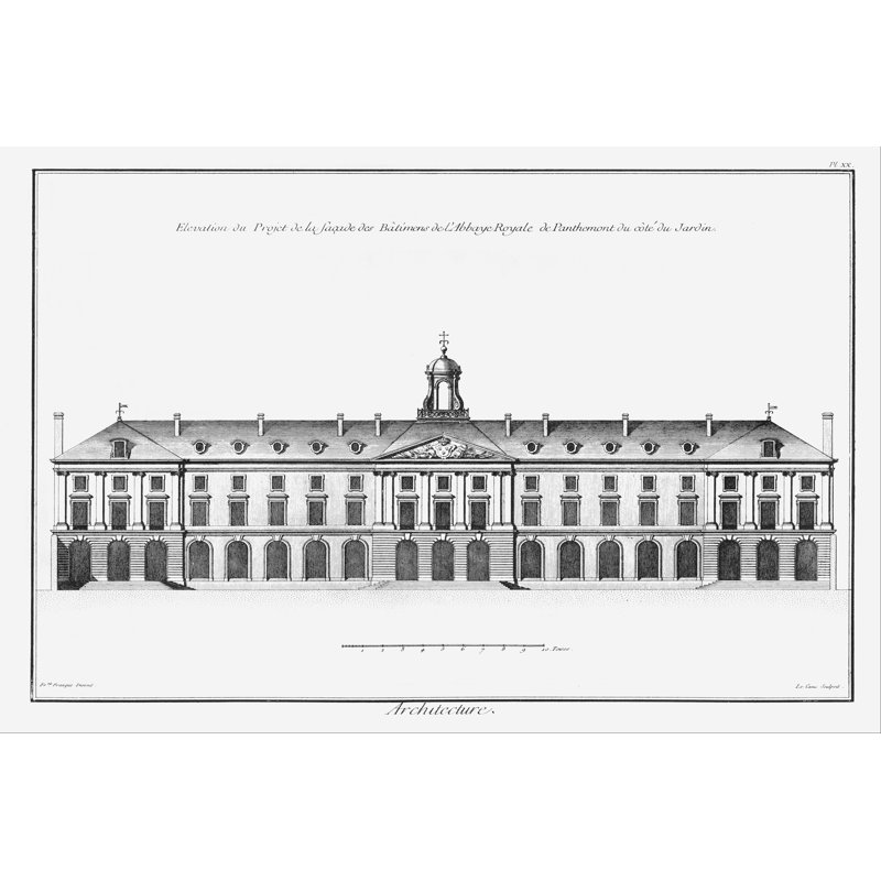 Architectural Elevation II, 30cm H x 46cm W x 3.8cm D