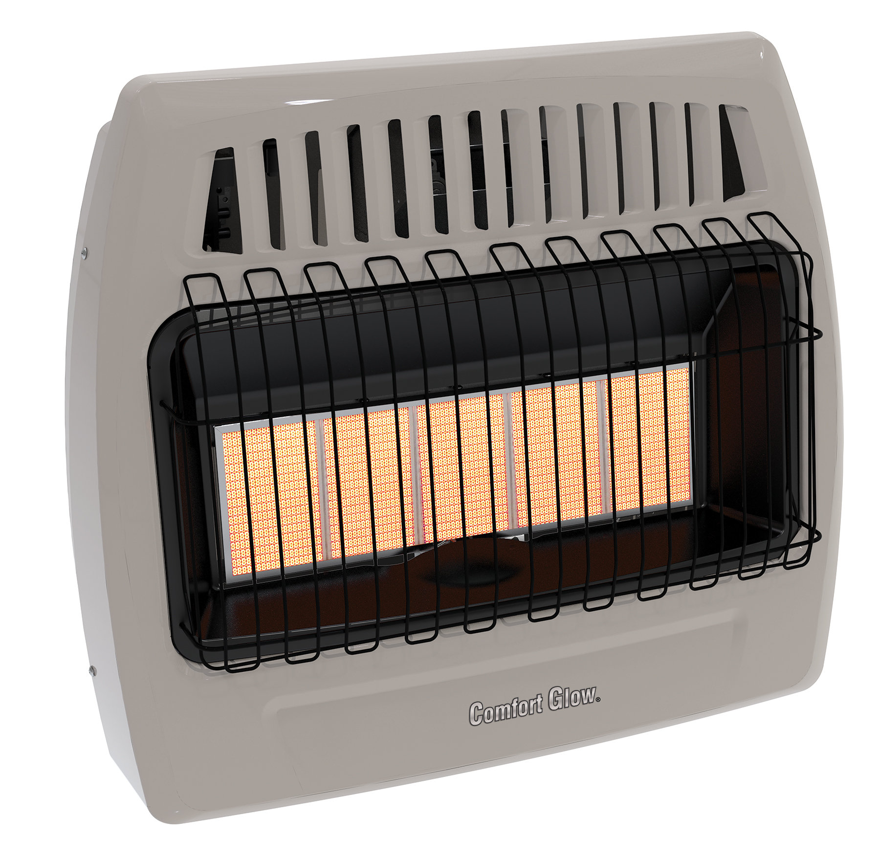 Comfort Glow 30000 BTU Natural Gas Wall Mounted Space Heater with  Adjustable Thermostat