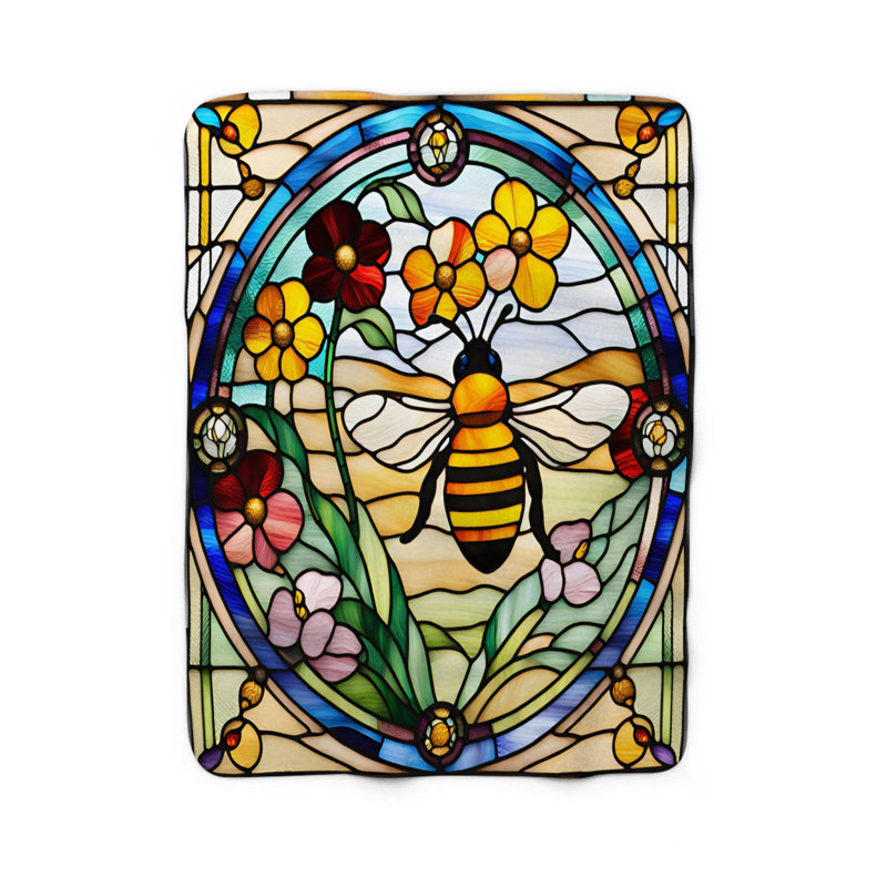  Couverture Bee and Blossom Radiance, L 50 po x L 60 po