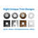 Surefit(V3) LED Flush Mount Ceiling Light, 3000K With Square White Trim