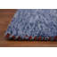 Tapis bleu fait à la main de style Gabbeh 6 x 6