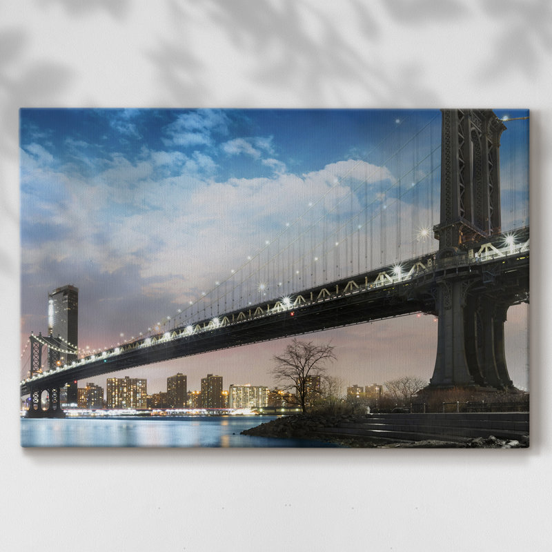 Nuit NY - Cavas enveloppés de galerie, 40 x 60