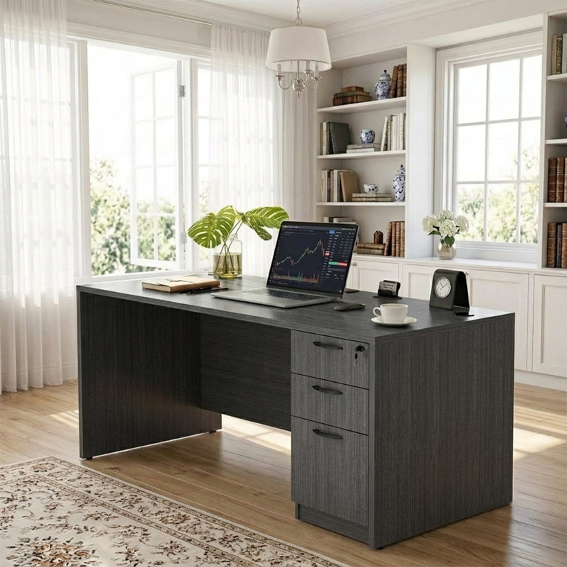 Executive Desk, Dark Gray