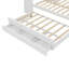 Lit de jour double avec lit gigogne, lit de jour en bois avec tiroirs de rangement et tablettes latérales, lit de jour avec bureau,-1990156081-1990156080