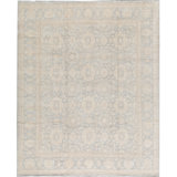 Wool Oriental Area Rug in Light Blue/Brown