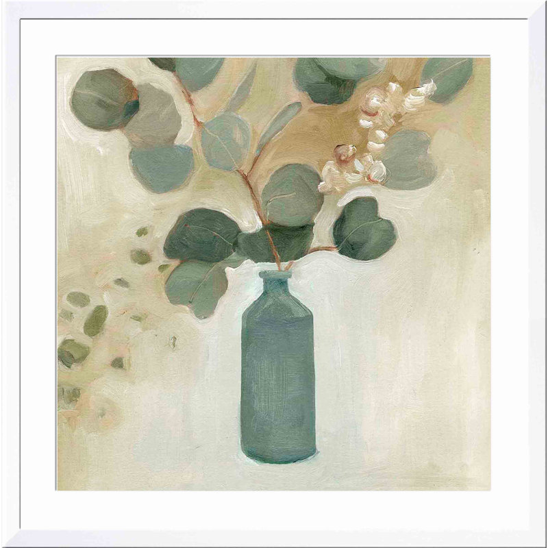 Neutral Arrangement III par Emma Scarvey - reproduction de peinture encadrée, Blanc, H 12 po x l 8 po