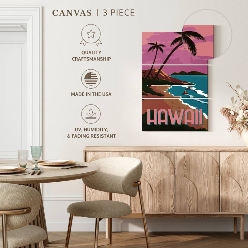 Affiche de coucher de soleil Gillard Hawaii, H 32 po x l 20 po
