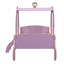 Lit de transport simple avec couronne, lit plateforme avec escalier-2068748206