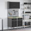 100cm W Steel Top Workbench