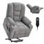 Fauteuil inclinable électrique avec massage, chaleur, ports USB et porte-gobelets-224082077