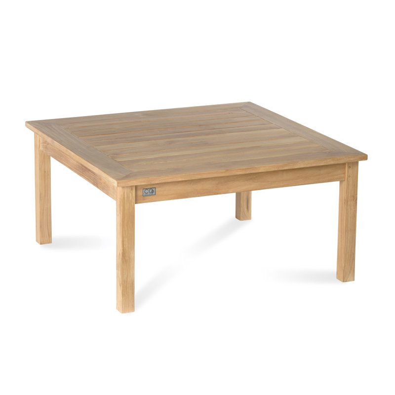 Knightly Outdoor Square Teak Coffee Table