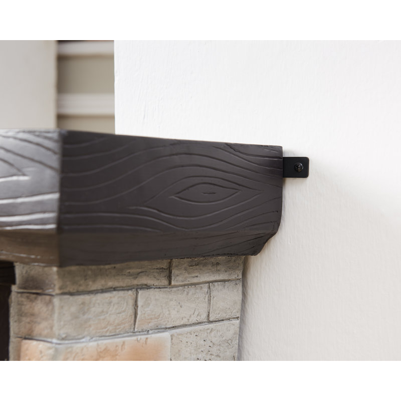 Foyer électrique Carlill, H 31 po x l 28 po x P 11,5 po, Gris