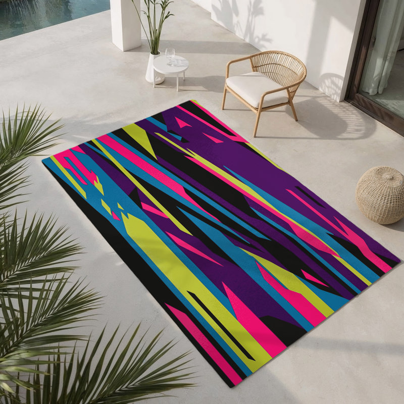 Luminous Stride Indoor And Outdoor Area Rug, Rectangle 3' x 5'