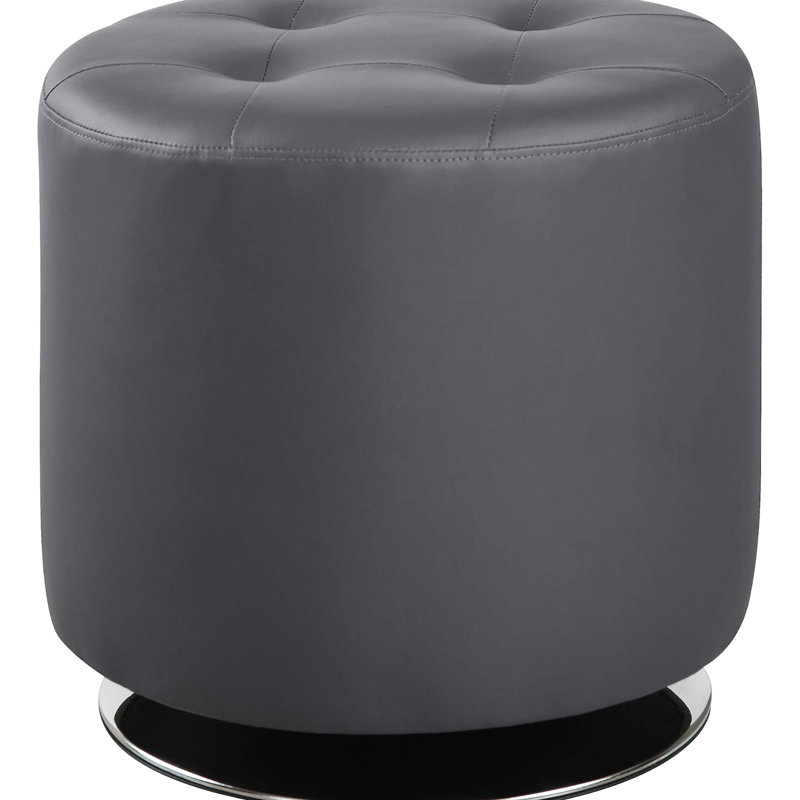 Cuir gris contemporain avec fonction pivotante et design pour une utilisation confortable