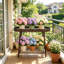 plant stand Iron Plant Stand 2 Tier