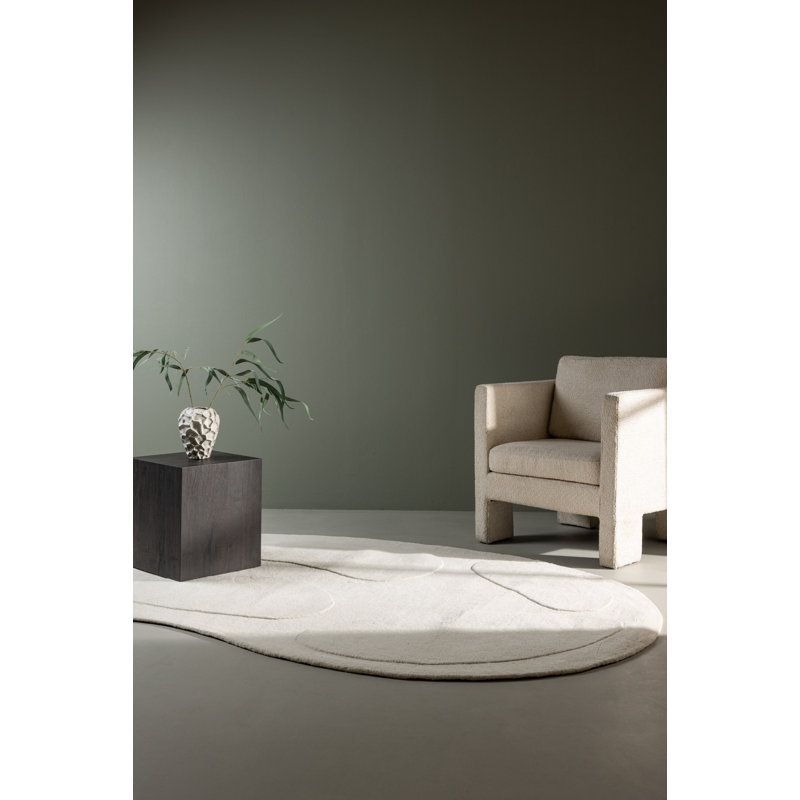Arvene Wool 175cm X 290cm Area Rug, Beige