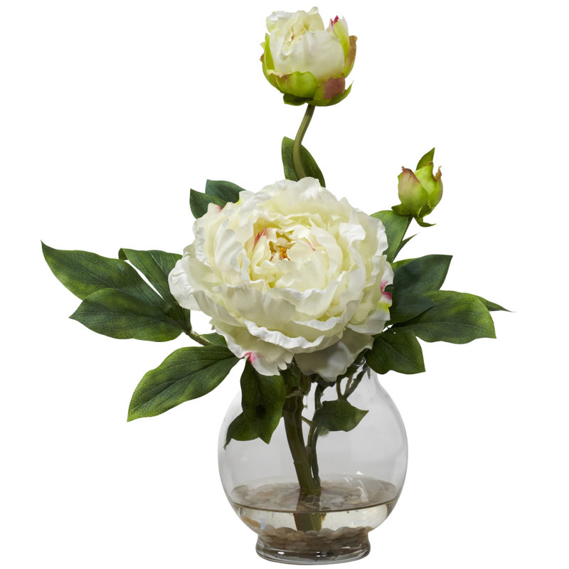 Pièce maîtresse pivoinese en vase