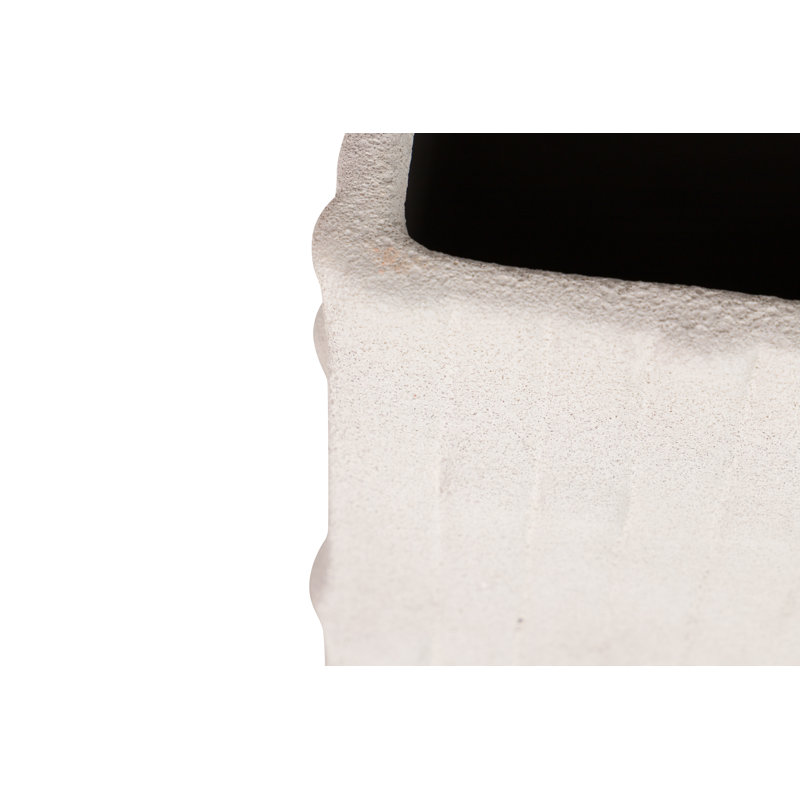 Ceramic / Porcelain Table Vase, 41cm H x 14cm W x 14cm D, Beige