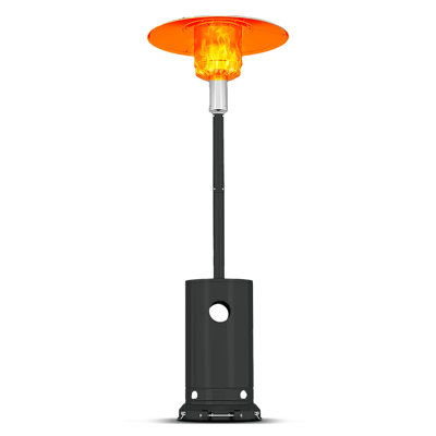 48,000 BTU Patio Heater with Wheels & Round Table Design with Tip-Over Protection