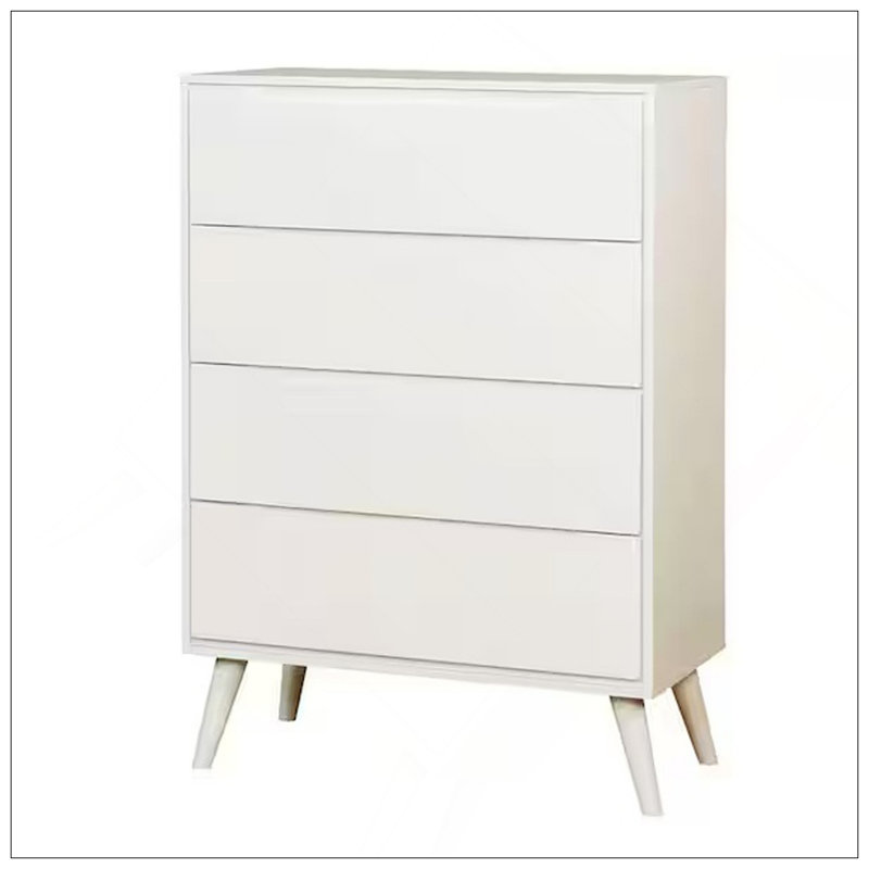 Commode moderne moderne Mid-Century, Blanc