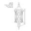 Lanterne murale d’extérieur 6 lumières Bayard