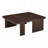 Modern Minimalist Coffee Table Set, Rectangle Coffee Table with Splicing Design, Multifunctional Combination Table for Living Room -1014373715