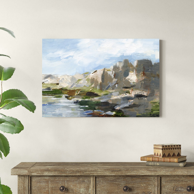 Falaises de l'Ouest II, H 24 po x l 36 po x P 1,25 po