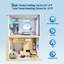 Système de chauffage et de climatisation à 3 zones 35000 BTU, Wi-Fi activé 19 SEER2 208-230V 3 zones 9000 + 9000 + 18000 BT