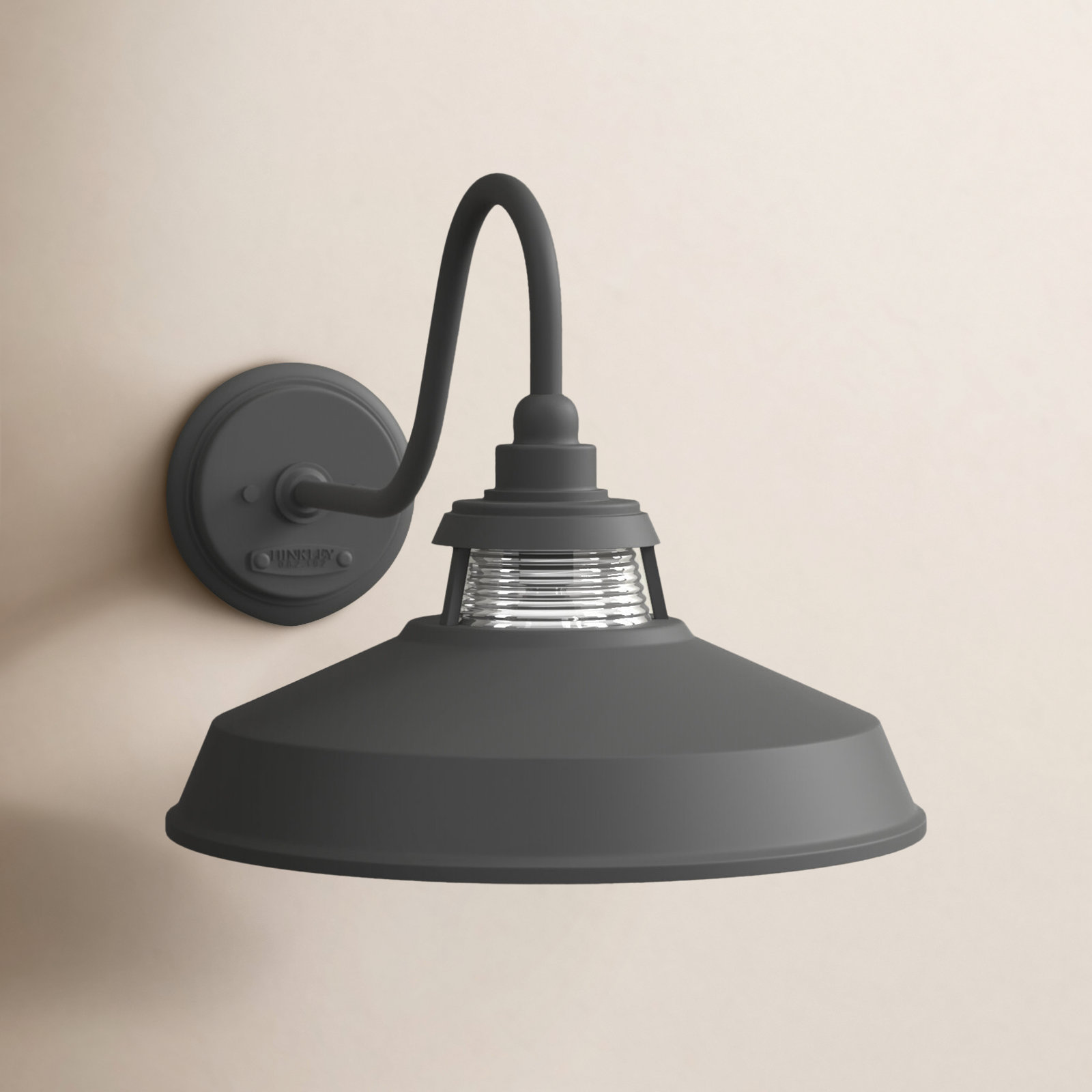 Calum Aluminum Wall Light, Black, 10" H x 10" W x 10" D