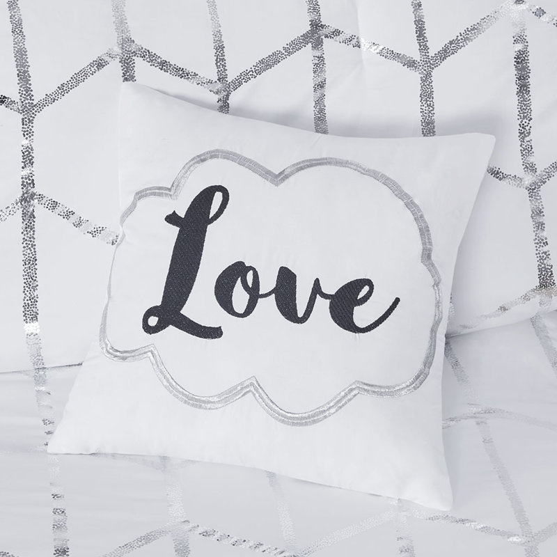 Ensembles de literie en microfibre douce pour lit simple TG, style maison métallique moderne