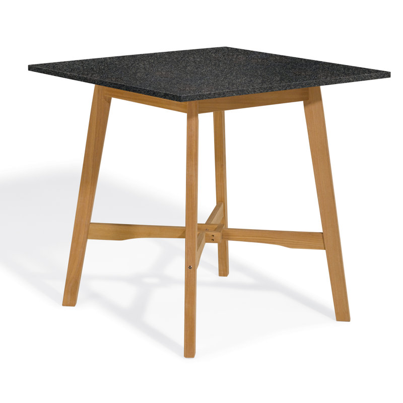 Wexford Outdoor Square Dining Table and Bar Table, Natural, Charcoal