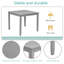 Table de salle à manger en bois carrée, table de cuisine pour petit espace, table de salle à manger pour 4 personnes, Grayonly