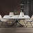 Bennet 47.24'' to 70.86'' Extendable Rectangular Dining Table With Carbon Steel Bracket Feet