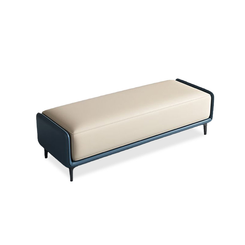 Banc rembourré beige, Beige