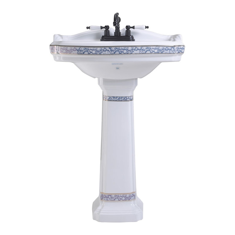 The Renovators Supply Inc. 22.88'' White Porcelain Rectangular Bathroom Sink with Overflow