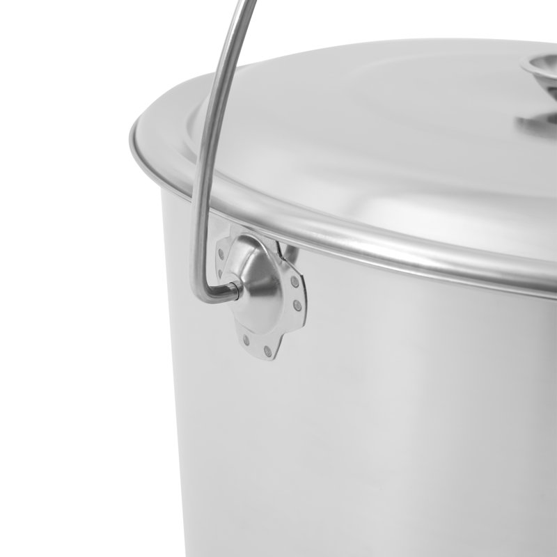 Contenant alimentaire en acier inoxydable 20L / 5,28 gallons avec couvercle