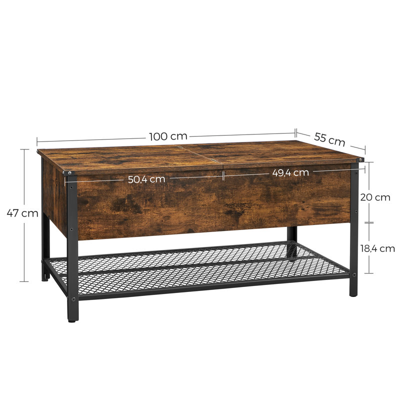 Sione Solid Coffee Table with Storage