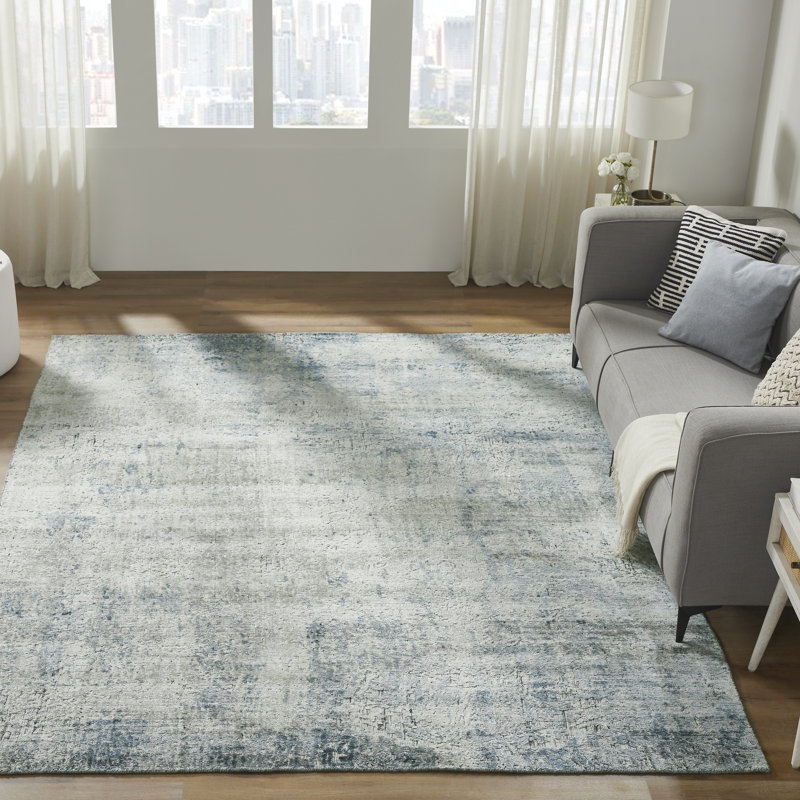 Elements Ocean Haze Handmade Area Rug, Rectangle 7'6" x 9'6"