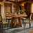 47 Inch Wood Dining Table Round Dining Table (Just 1Pcs Dining Table)-1290617956