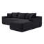 Canapé modulaire de 105 po, canapé modulaire Cloud avec assise profonde, canapé modulaire moderne en L avec méridienne, fauteuils rembourrés pour le salon, sans assemblage-130646431-130646428