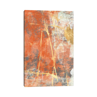 Terre Cotta Lace II by Jennifer Goldberger - Wrapped Canvas Painting
