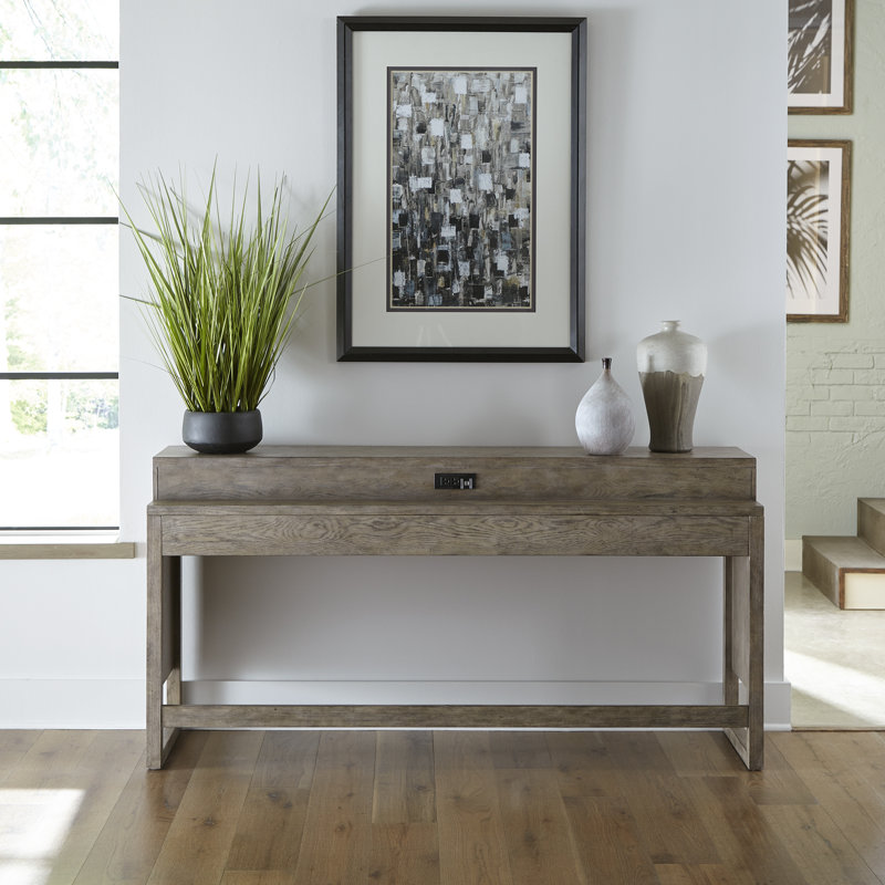 Keena Console Bar Table w/ Charging Station