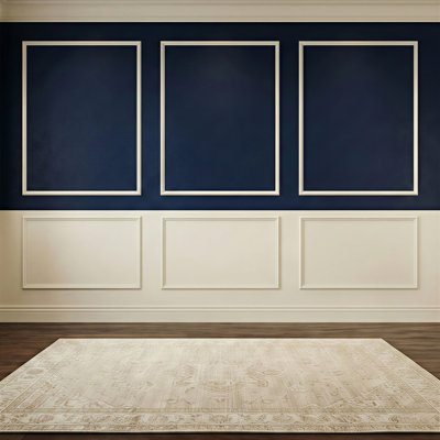 Pre-Cut Wall Molding Kit, 6-Frame PS Wainscoting Panel Set for Accent Walls and Full Wall Design