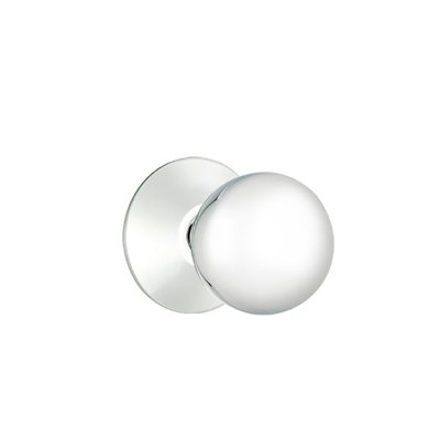 Passage Orb Knob with Modern Rose