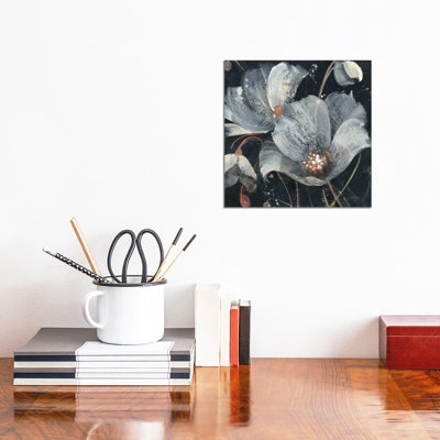 Translucent Poppies 1 Piece Wrapped Canvas Painting
